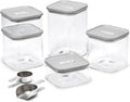 Caraway 13-Piece Glass Airtight Food Storage Containers with Lids – Non-Toxic, BPA-Free Kitchen Storage Containers – Stackable, Space-Saving Airtight Containers for Dry Goods and More - Gray
