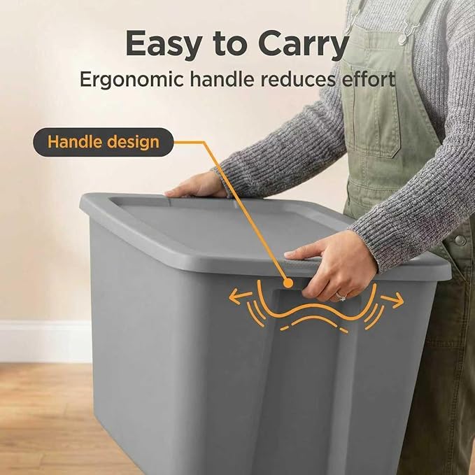 （2-Pack） 120QT Large Plastic Storage Box with a Detachable Lid, Suitable for use in Homes, Offices, Garages. The Storage Boxes can be Stacked for Organizing and Dust-Proof Storage.