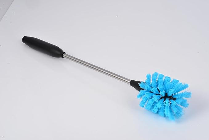 5 Pack Bottle Cleaner Brush, 15 Inches Stainless Steel Long Handle Baby Bottle Scrub Cleaning Brushes with Straw Cleaner Brush for Sports Water Bottle, Cups, Coffee Mugs, Glasswares