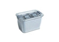 Kitchen Spaces Small Colander Stackable Food Storage Bin, Grey