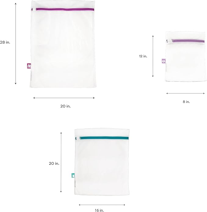 Sanitized Treated 3 Piece Mesh Wash Bag