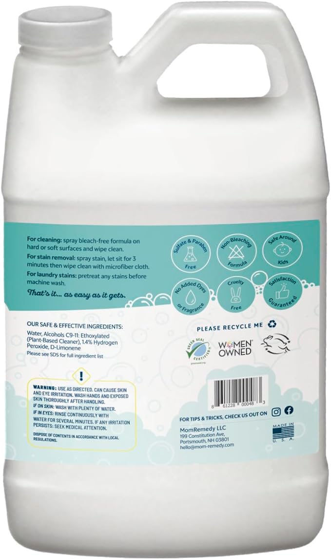 MOMREMEDY Hydrogen Peroxide All Purpose Cleaning Spray | Multipurpose Home Cleaner | Fabric and Laundry Stain Remover | All Surface Kitchen and Bathroom | Non Toxic