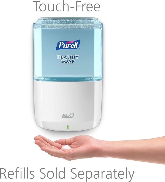 PURELL ES6 Automatic Hand Soap Dispenser, White, Compatible with 1200 mL PURELL ES6 Hand Soap Refills (Pack of 1) - 6430-01 - Manufactured by GOJO, Inc.