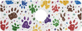 Kitchen Sink Splash Guard 1 PC 14.7 Inch Sink Faucet Mat Splash Guard for Bathroom Countertop Water Absorbent Foldable Cuttable Soft Washable Paw Prints and Stars