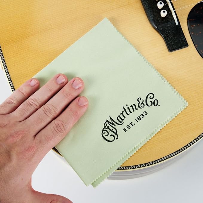 Martin Microfiber Polishing Cloth | Soft, Sustainable Cleaning for All Instrument Finishes | Made with Recycled Materials