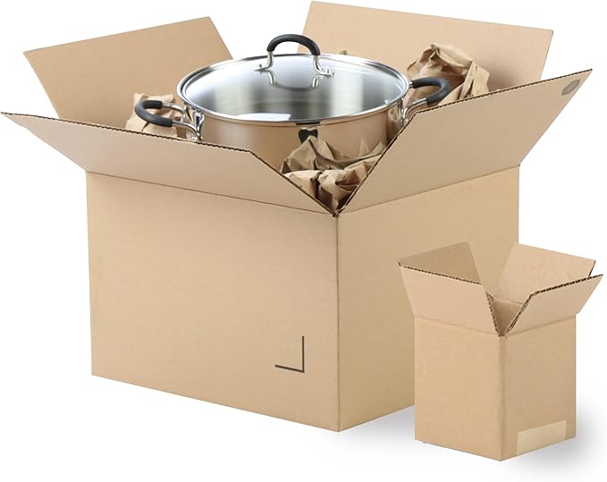 The Boxery 15"x10"x6" Brown/Kraft Corrugated Cardboard Shipping Boxes 100-Pack | Mailing, Packing, Moving & Storage for Business/Home – Durable - Eco-Friendly, Recyclable - Made in the USA