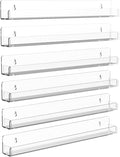 Nail Polish Shelf Wall Acrylic Clear 15 Inch Rack Sunglass Organizer Multi-Purpose Floating Shelves for Beauty Salons Retailer Dressing Room (6 PCs)