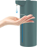 Aunmaon Automatic Soap Dispenser Touchless, Modern, Kitchen & Bathroom, Hands-Free, Adjustable Volume, Long Battery Life, Compatible with Thick & Thin Soap, Easy for Toddlers, Clog-Free, Green