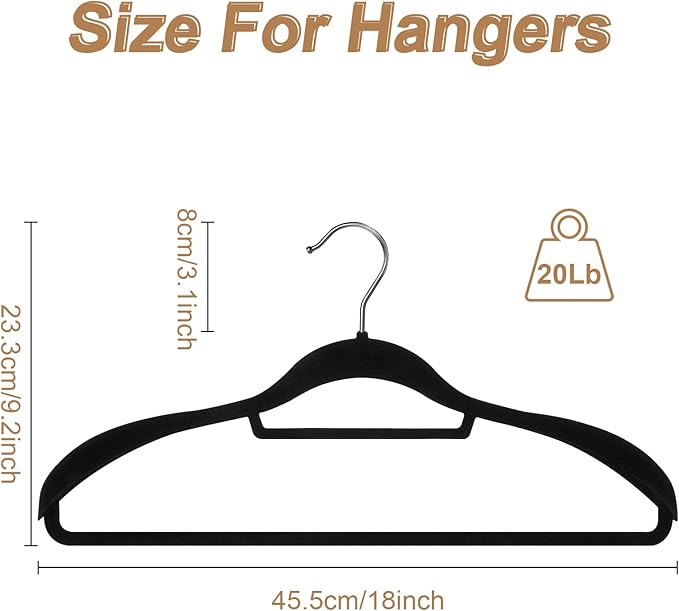 12 Pack Velvet Suit Hangers for Men, 360 Rotating Hooks, Non-Slip, Space-Saving, Suitable for Dress, Pants, Shirts, Skirts, Ties