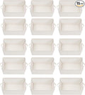 Storage Basket Bins with Metal Frame, Large Collapsible Fabric Storage Baskets for Organizing Shelf, Basket Organizer W/Handles for Blankets, Towels, Laundry, Shelves, 15-Pack, Beige