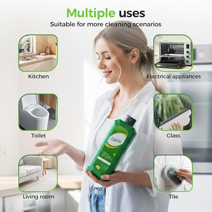 Kafia Powerful Multifunctional Cleaner,Multifunctional cleansing milk,Cleaning Milk House Cleaner,Multi-Scene Household Strong Decontamination Cleaning Milk (2 PCS)