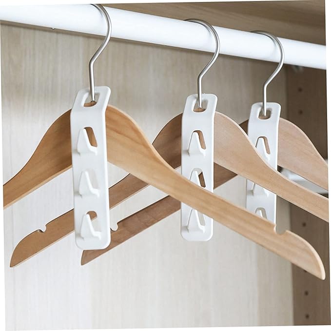 3sets Space Saving Hanger Connector Hooks Closet Hanger Hooks for Efficient Wardrobe Organization and Easy to Use for Home and Dormitory Storage