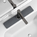 20" x 4" Stone Faucet Mat for Kitchen Sink, Quick Drying Diatomite Sink Tray, Faucet Sink Splash Guard for Prevents Moisture Buildup (Dark Gray)
