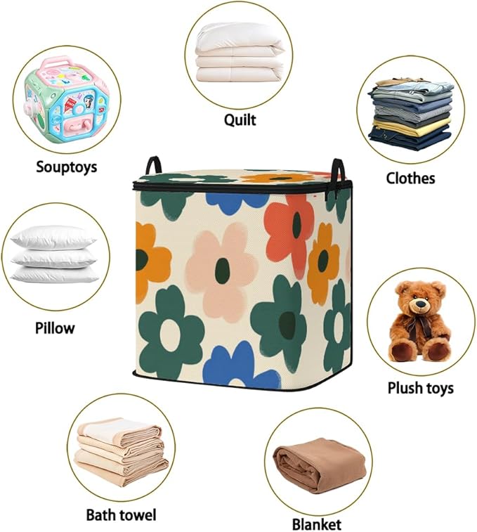 2pcs closet organizers and storage under bed,clothing blanket sweater sheet bedding comforter duvet quilt pillow toy storage bags with lids,dorm room essentials for containers 95L