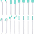Small Cleaning Brushes for Small Spaces, Tiny Household Cleaning Supplies Tools, Mini Crevice Cleaning Brush Scrub Narrow Corner Nook Track Grooves Bathroom Kitchen Home Detailing, 16 Pcs