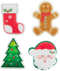 Cartoon Christmas Kitchen Sponges Reusable, Dish Sponge for Washing Dishes,Heavy Duty Scrub Sponge,Double-Side Design, Durable & Long-Lasting with Hign Density Sponge,4pack (Christmas sponges)