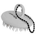 Jupiter Scalp Exfoliator - Scalp Massager Tool for Wet & Dry Hair - Ergonomic Detangler Brush - Dandruff Comb & Scrub to Remove Dandruff & Buildup and Support Circulation - White