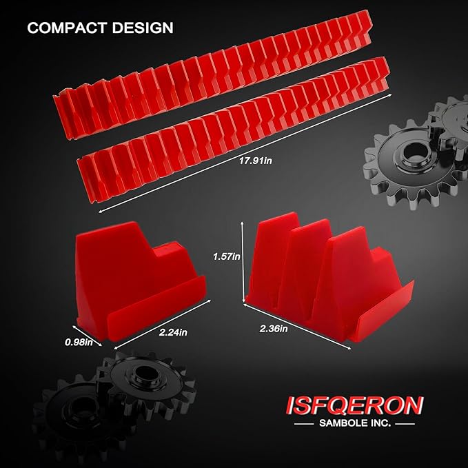 92PC Magnetic Wrench Organizer for Toolbox Drawers - Heavy Duty Modular Tool Rack with SAE/Metric Labels,Customizable Storage & Strong Magnet Base (Red)