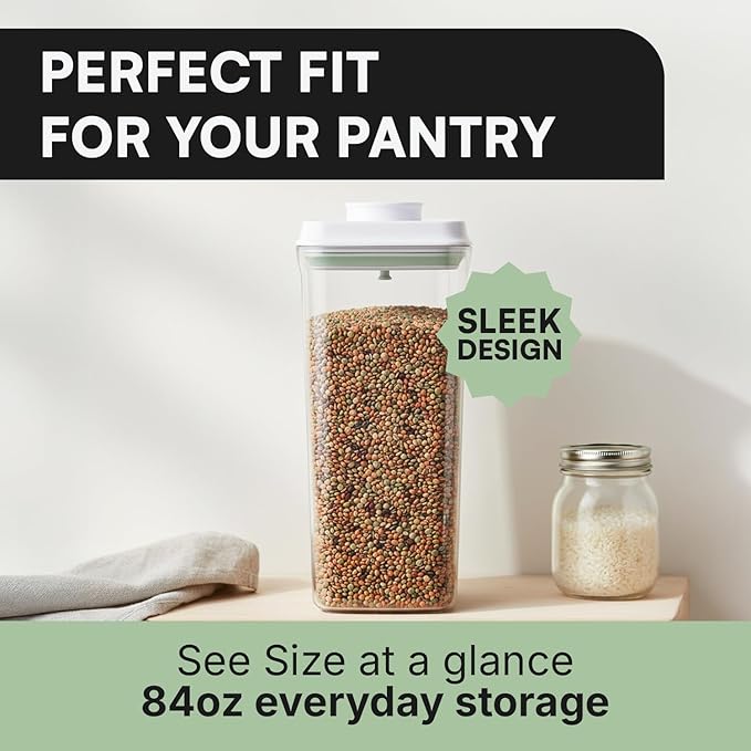Bop Top | Airtight Meal Prep Containers with Lids | Food Storage Container Sets | Snack and Overnight Oats Fridge Organizer | Pantry and Kitchen Organization