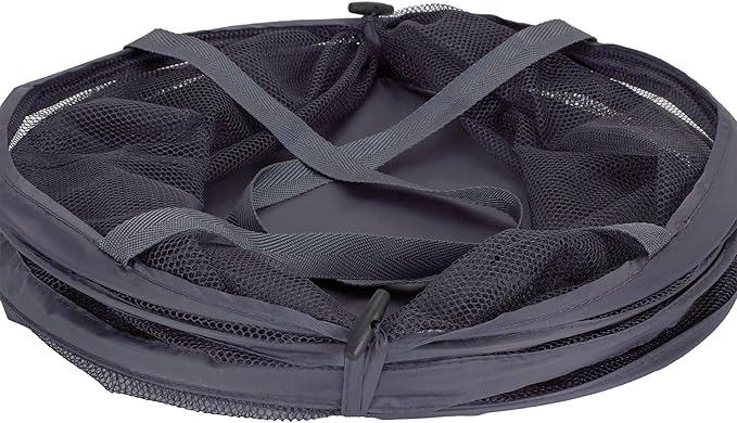 Household Essentials 2027-1 Pop-Up Collapsible Mesh Laundry Hamper | Charcoal