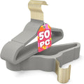 Korpai 50 Pack Baby Velvet Hangers 11 Inch, Non-Slip, Ultra Slim,Space-Saving Baby Hangers with 360° Swivel Hook, 7LBS Capacity, Toddler & Baby Romper/Dresses/Shirts/Coats/, Grey