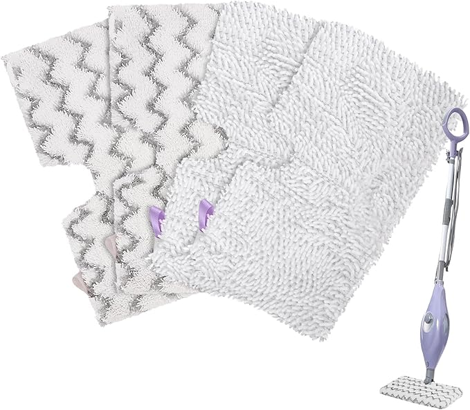 for Shark Steam Mop Replacement Pads: 4Pack for Shark Professional Steam Pocket Mop Pads Washable S3601 S3501 SE450 s3504amz S2902 S3901 s3601a S3550 s3601co s3601d Heads Covers Floor Steamer Pads