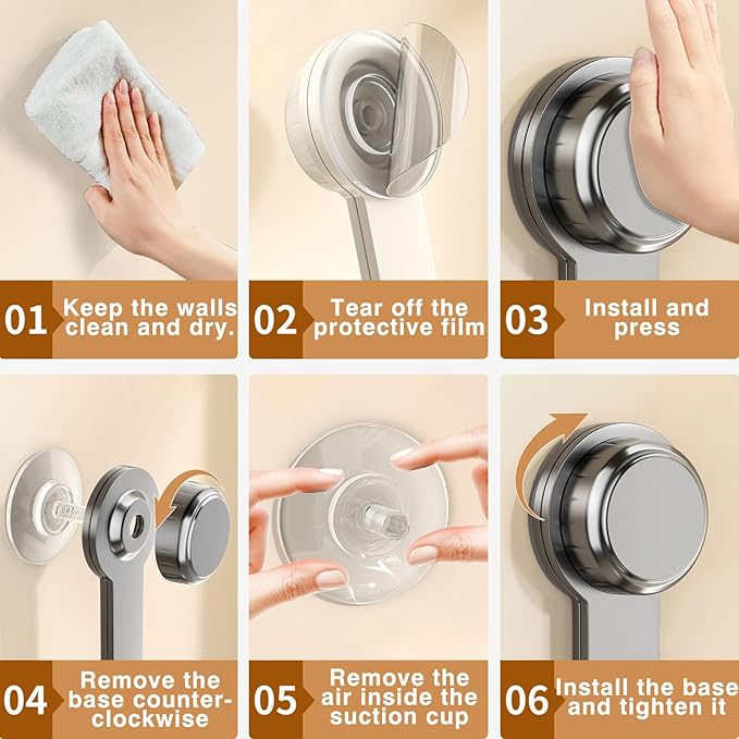 2 Pack Pot Lid Holder - Adjustable Wall-Mounted Pot Lid Organizer for cabinet with Suction Cup, Heavy Duty Multifunctional Hooks for Cutting Board, Pan (Gray)