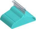 Juvale Velvet Clothes Hangers with Cascading Hooks - Anti-Slip Stackable Velvet Hangers - Mini Hanger Hooks for Layering - Pack of 50, 17.5 in, Teal