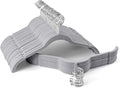 Sishynio Premium Velvet Shirt Hangers 50 Pack, Space-Saving Non-Slip Felt Hanger with 360° Swivel Hook, Slim Flocked Hangers for Strappy Dresses, Blouses, Tank Tops(Grey)