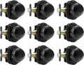 Haidms Black Closet Door Knobs Interior, Passage Interior Door knobs, Matte Black Indoor Closet Doorknobs for Closet or Hall (9 Pack)