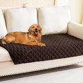 Smiry Waterproof Dog Bed Cover Pet Blanket, Soft Washable Dog Blanket for Furniture Bed Couch Sofa Reversible, Checkered (30"x70", Chocolate/Chocolate)