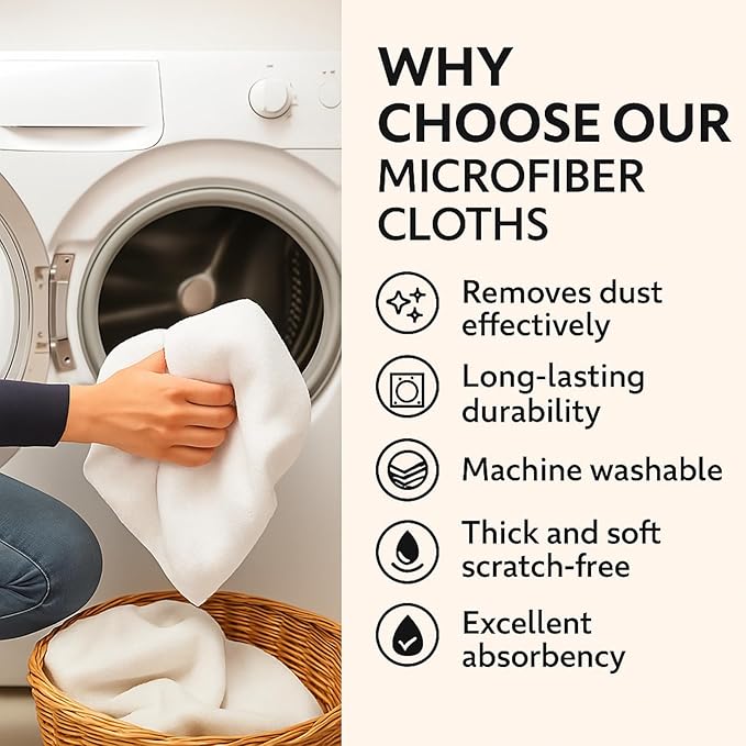 4Pcs Extra Large Microfiber Cleaning Cloths – 30x20 in Mop Towels for Floor Cleaning, Reusable, Lint-Free Floor Rags, Color-Coded, pano de Chao, trapos para trapear(4,White)