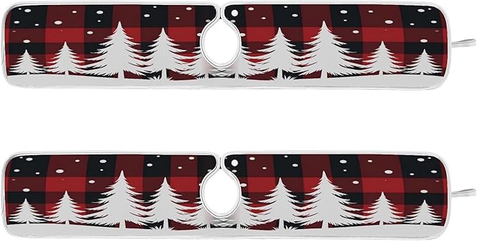 2 Pack Faucet Splash Catcher Christmas Tree Sink Mat for Faucet Absorbent Kitchen Splash Guard Drip Catcher for Farmhouse Barthroom Bar, S