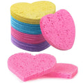 50-Count Facial Sponges Compressed, 100% Natural Cellulose Face Sponge Professional Cosmetic Spa Sponges for Face Cleansing, Exfoliating Mask, Makeup Removal for Travel and Home, Mixed