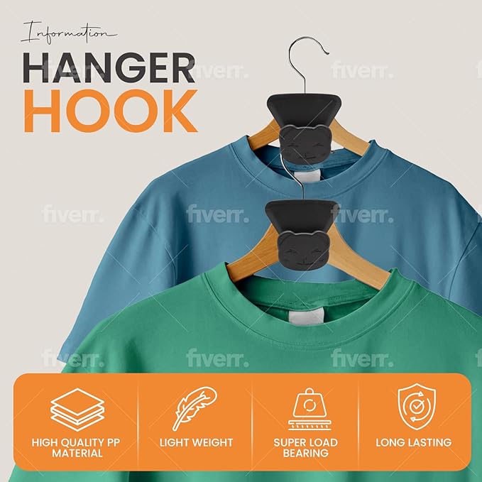 Closet Space Saving Hanger Hooks 90 Pack Heavy Duty, Triple Cascading Clothes Hangers Connector Hooks. Plastic Extender Organizer Hangers Space Saving for Clothes Space Saver for Accessories