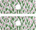 Kitchen Sink Splash Guard 2 PCS 14.7 Inch Sink Faucet Mat Splash Guard for Bathroom Countertop Water Absorbent Foldable Cuttable Soft Washable Small Tulips Pink