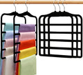 Closet Organizers and Storage,5 Pack Velvet Pants-Hangers-Space-Saving,Non Silp 5 Tier Scarf Jeans Organizer,Dorm Room Essentials for College Students Girls Boys Guys,Organization and Storage