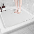 Hargiis Non-Slip Bathtub Mat, Anti Slip Shower Mat, Fast Drying Bathtub Mats, Foot Scrubber Mat, Anti Slip Mat for Tub, Floor, Bathroom, Kitchen, Home, Hotel (White 24"×24")