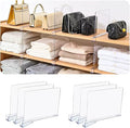 Shelf Dividers，Vertical Purse Organizer for Closet，Thickened and Sturdy Shelf Organizer for Sweater, Shirts, Handbags,8" Tall x 11" (6 Pcs)