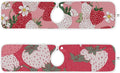 Sink Faucet Absorbing Mat Kitchen Sink Splash Guard Splash Faucet Drip Catcher for Bar RV Bathroom 2PCS 23.6x5.5in Pink White Strawberries Flowers