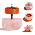 4.25 Hole Saw for Recessed Lights Can Lights, 4-1/4 Inch Hole Cutter with Dust Bowl Catcher for Led Recessed Lighting 4 Inch and Wood Metal Drywall, Bi-Metal Construction