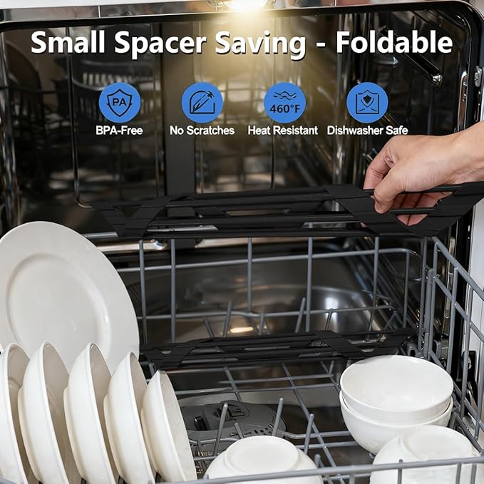 Credon Triangle Roll Up Dish Drying Rack, Foldable Anti-Slip Kitchen Sink Drainer Organizer, Silicone Coated Stainless Steel Frame, Multipurpose Over Sink Corner Caddy for Space Saving (Black)