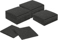 uxcell Felt Furniture Pads, 24Pcs 3.54" x 3.54" Adhesive Backed Felt Non-Slip Anti-Scratch Chair Leg Protectors for Protecting Hardwood Floor, Black