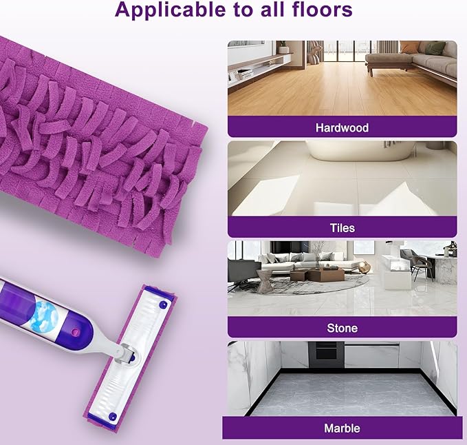 12 Pack Mopping Pads Refills for Swiffer PowerMop, Reusable Microfiber Mop Pads,Compatible with Swiffer Power Mop Refills, Washable MopPad Use for Most Floor Types
