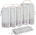 BAGSMART 6 Set /4 Set/2 Set Compression Packing Cubes for Travel, Lightweight Luggage Organizer Bags, Durable Space Saver Bags Travel Essentials