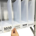 50Pcs 3030 Shelf dividers/numbered stickers/number labels/self-adhesive numbers/self-adhesive numbers/Shelf label/label divider/dry erase label/numbered dividers/dividers/shelf inventory stickers