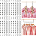 24 Pack Space Saving Hangers for Clothes Collapsible Metal Hangers Space Saving for Organization and Storage Hanger Organizer for Heavy Clothes Apartment College Dorm Room Essentials,Silver