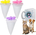 2026 Upgraded Lint Catcher for Washing Machine， Pet Hair Remover for Laundry，Washing Machine Pet Hair Remover & Lint Catcher, Reusable Laundry Hair Filter for Pet-Loving Families;(Petal Color Mixing)