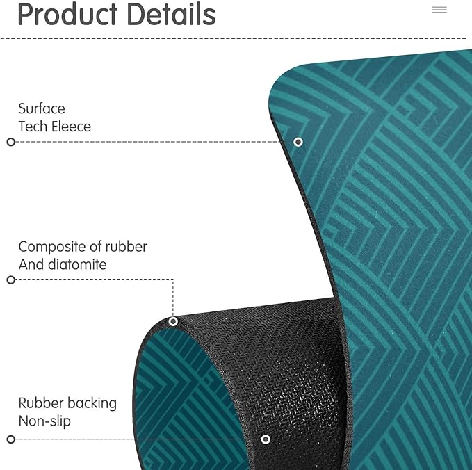 Kitchen Sink Splash Guard 1 PC 14.7 Inch Sink Faucet Mat Splash Guard for Bathroom Countertop Water Absorbent Foldable Cuttable Soft Washable Dark Green Geometric Art