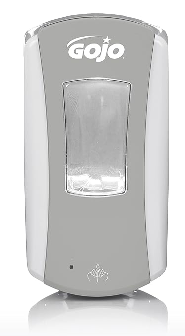 GOJO LTX-12 Touch-Free Foam Soap Dispenser, Gray/White, for 1200 mL GOJO LTX-12 Soap Refills (Pack of 1) - 1984-04